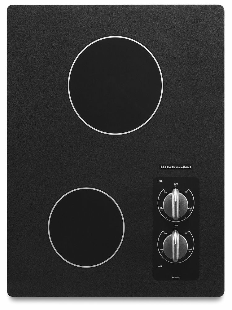 15" Electric Cooktop with 2 Radiant Elements