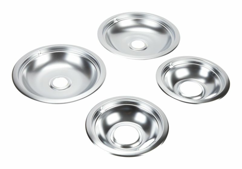 Round Electric Range Burner Drip Bowls, Set of 4